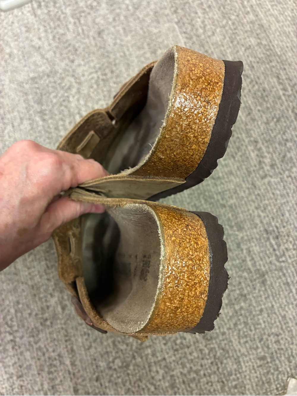 Birkenstock Boston Embossed tobacco size 38 Narrow - Picture 6 of 9